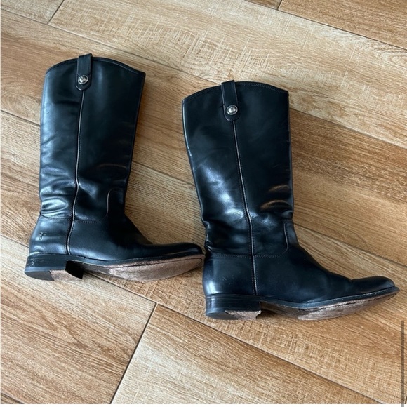 Frye Melissa Tall Riding Boot (Black) (7.5) - Picture 5 of 10